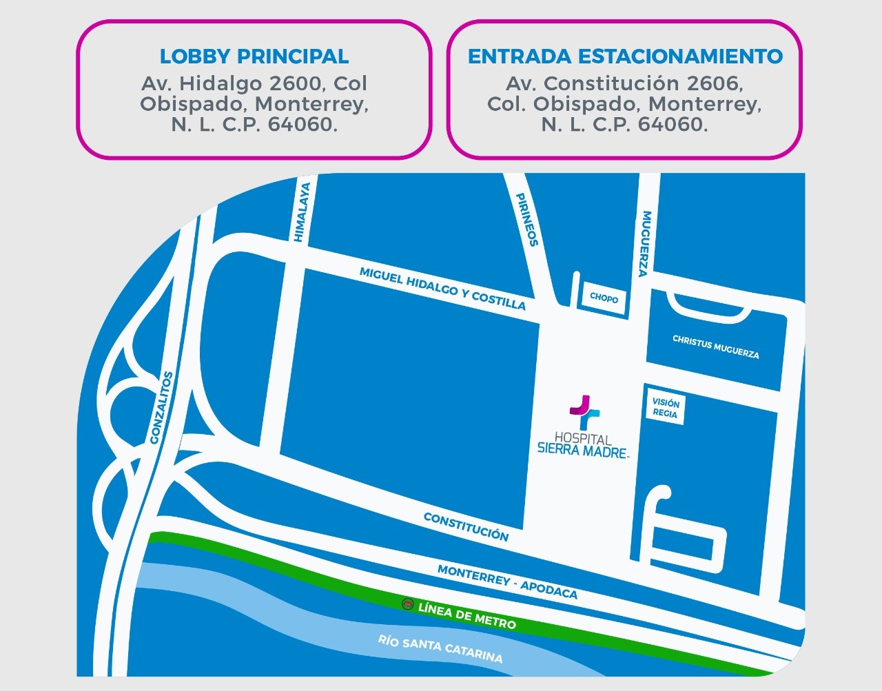 Ubicación del consultorio de la Dra. Wendy García